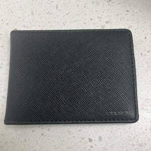 COACH Men’s Leather Compact Bifold Wallet